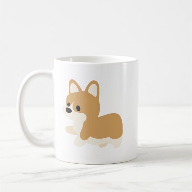 Chibi Corgi Kaffemugg (Vänster)