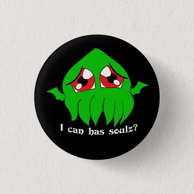 Chibi Cthulu lolthulu Knapp (Framsida)