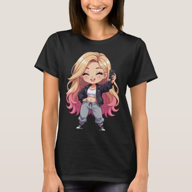 Chibi Cutie — en glad, lekfull och hjärtvärmande  T Shirt (Framsida)