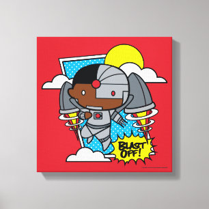 Chibi Cyborg Blast Av! Canvastryck