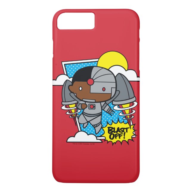 Chibi Cyborg Blast Av! Case-Mate iPhone Skal (Baksida)