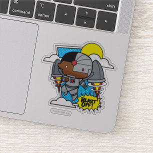 Chibi Cyborg Blast Av! Klistermärken