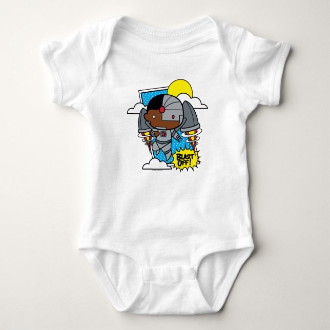 Chibi Cyborg Blast Av! T-shirt (Framsida)