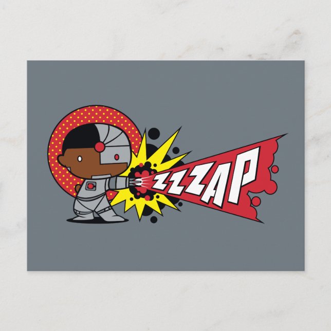 Chibi Cyborgs cybernetiska kanon Vykort (Framsida)