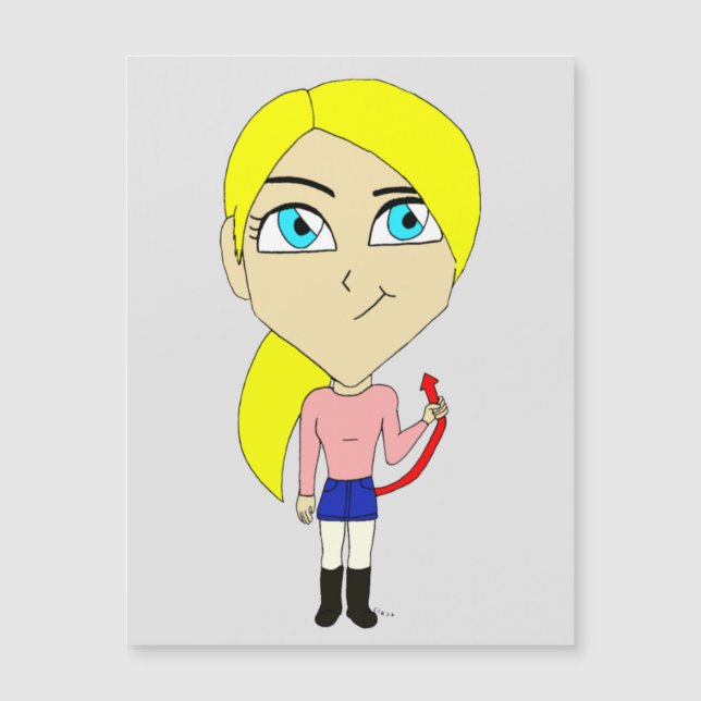 Chibi "dålig" flicka (Framsida)