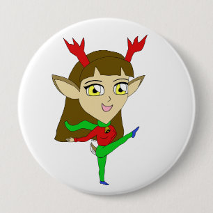 Chibi dansrenflicka knapp
