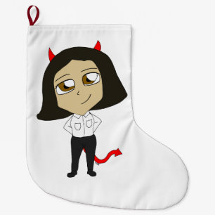 Chibi djävulen flicka stor julstrumpa