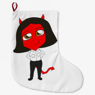 Chibi djävulen flicka stor julstrumpa