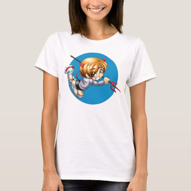 Chibi djävulenskjorta t-shirt (Framsida)