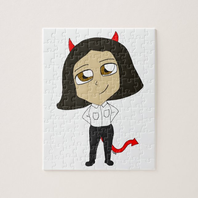 chibi djävulstjej pussel (Vertikal)