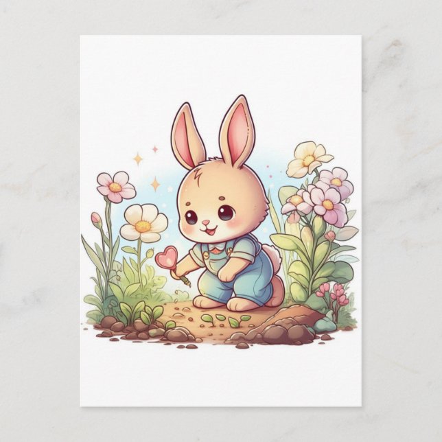 Chibi-djur Vykort (Framsida)