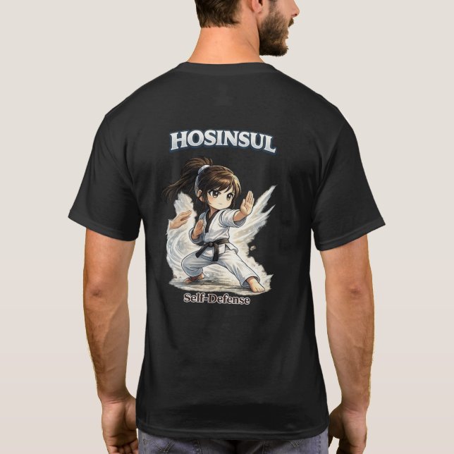 Chibi Dojo Hosinsul Självförsvar T Shirt (Baksida)