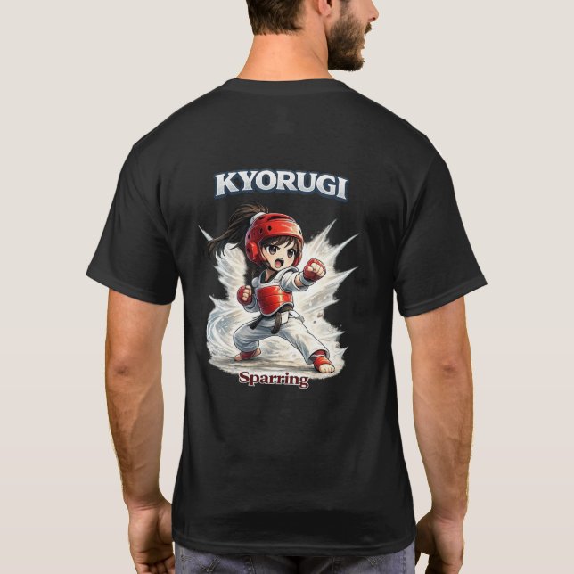 Chibi Dojo Kyorugi Sparring   T Shirt (Baksida)