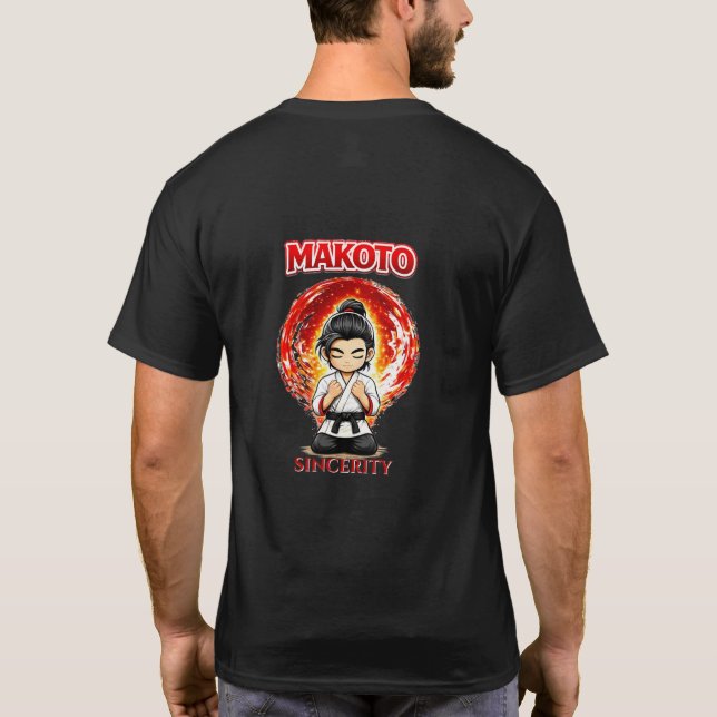 Chibi Dojo Makoto Uppriktighet T Shirt (Baksida)