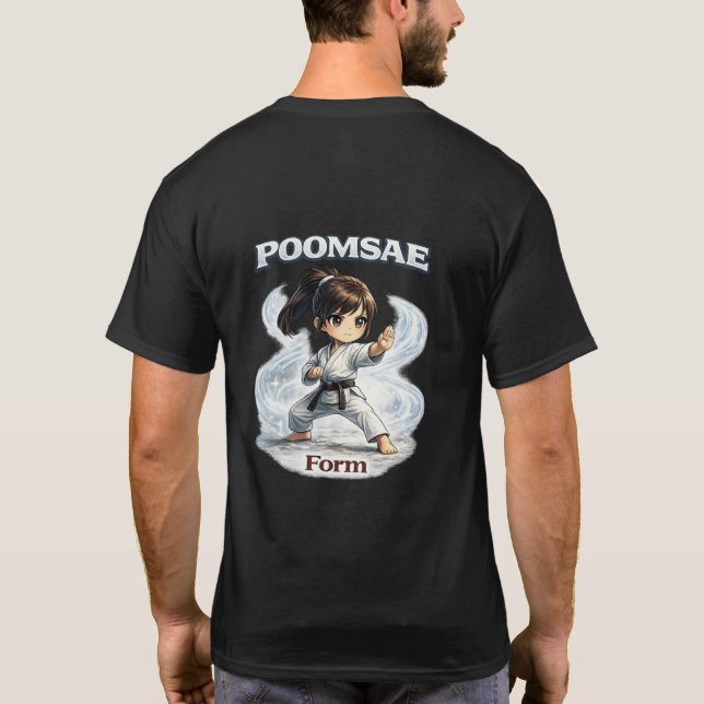 Chibi Dojo Poomsae Form  T Shirt (Baksida)