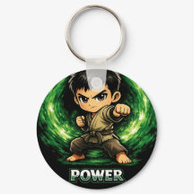 Chibi Dojo Power Center Nyckelring