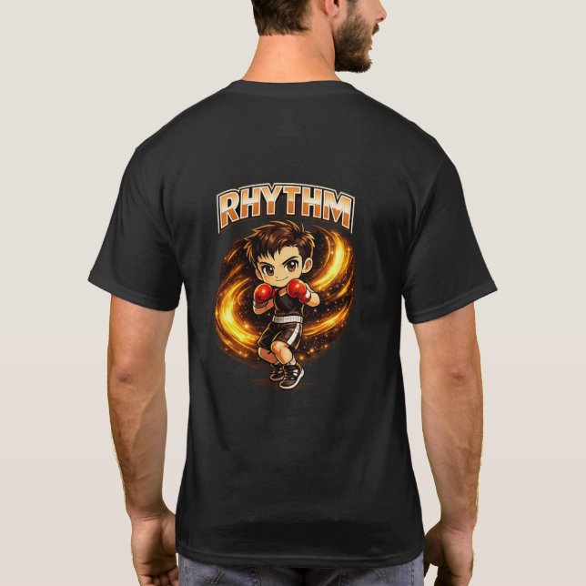 Chibi Dojo Rytm Boxning T Shirt (Baksida)