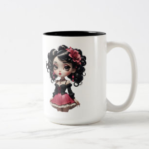 Chibi Doll 01 Två-Tonad Mugg