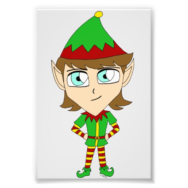 chibi elf fototryck (Framsidan)