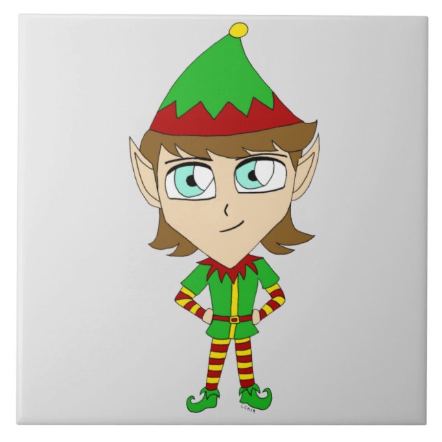 chibi elf kakelplatta (Framsidan)