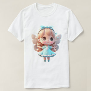 Chibi Fairy T-shirt Söt Anime-Style Grafik T-shirt