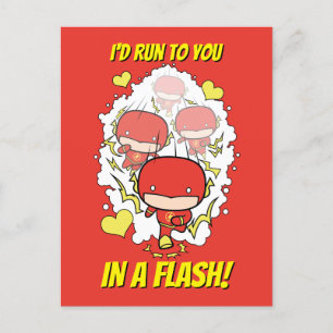 Chibi Flash - jag skulle Springa till dig i en Fla Helg Vykort