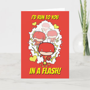 Chibi Flash - jag skulle Springa till dig i en Fla Helgkort