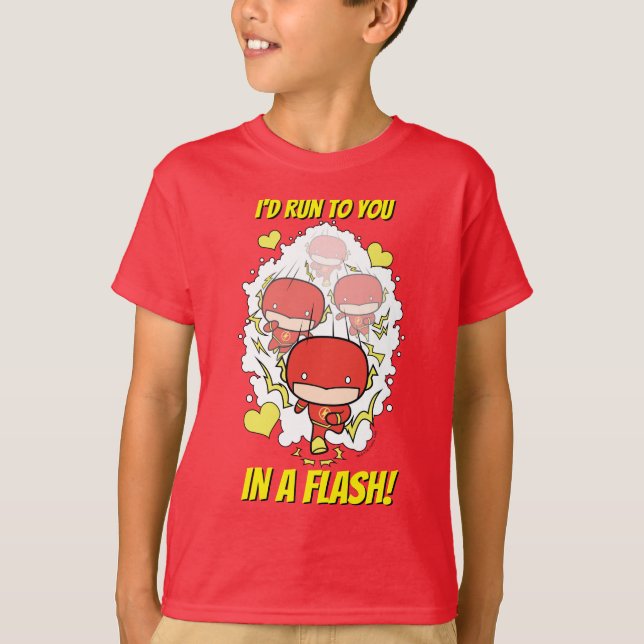 Chibi Flash - jag skulle Springa till dig i en Fla T Shirt (Framsida)