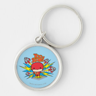 Chibi Flash Outrun Rockets Rund Silverfärgad Nyckelring