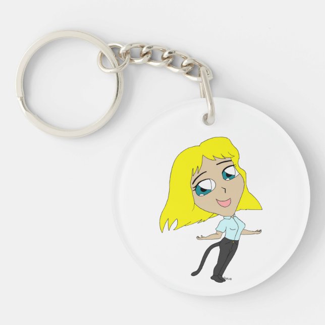 Chibi flicka med svan (Framsidan)