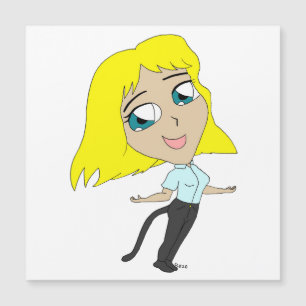 Chibi flicka med svan