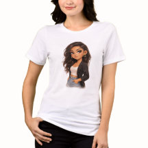 Chibi Flicka T-Shirt – Huvudkaraktär Energi Anime