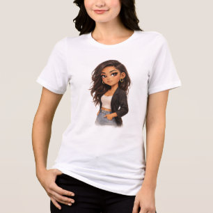 Chibi Flicka T-Shirt – Huvudkaraktär Energi Anime
