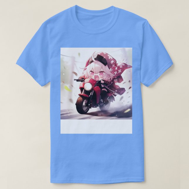 Chibi-flickornas motorcyklar t shirt (Design framsida)