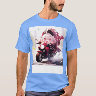 Chibi-flickornas motorcyklar t shirt
