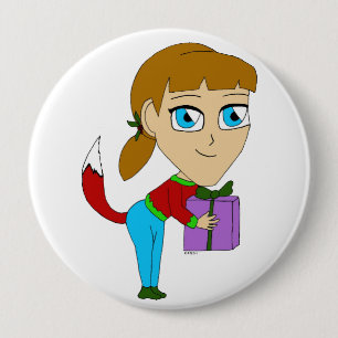 Chibi-foxy-flicka Knapp