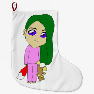 Chibi-foxy-flicka Stor Julstrumpa