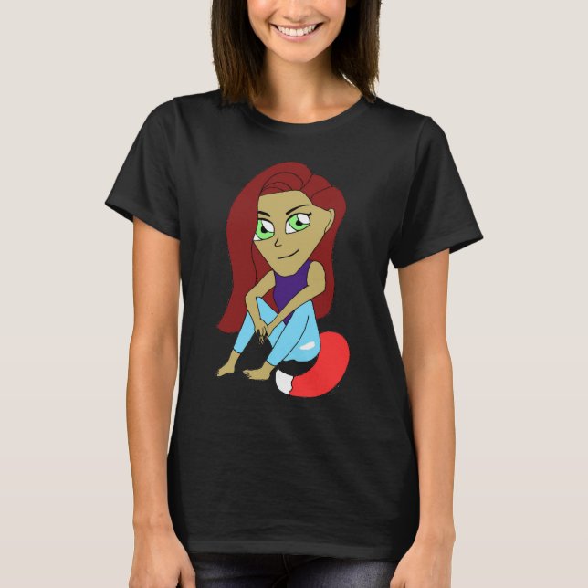 Chibi-foxy-flicka T Shirt (Framsida)