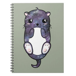 Chibi galaxutter anteckningsbok med spiral