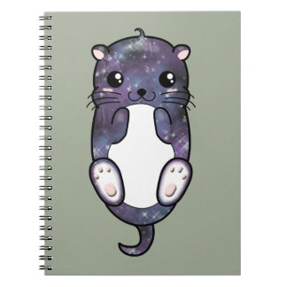 Chibi galaxutter anteckningsbok med spiral