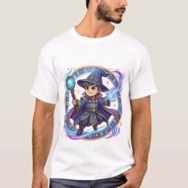 Chibi Galaxy Wizard Way of Magic Kanji  T Shirt