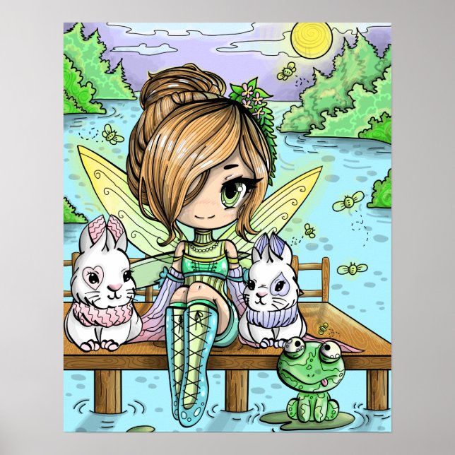 Chibi Girl Fairy Poster (Framsidan)