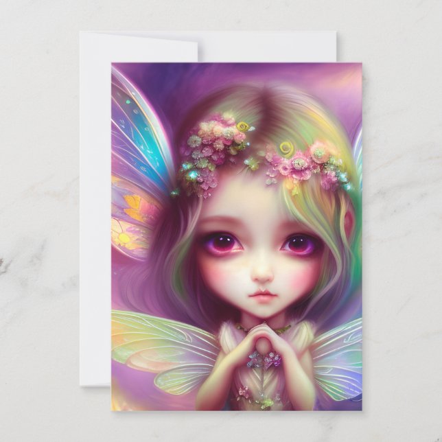 Chibi Girl Tack Kort (Framsida)