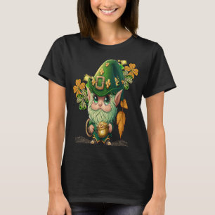 Chibi Gnome Adsible St patrick's day in a Cute C T Shirt