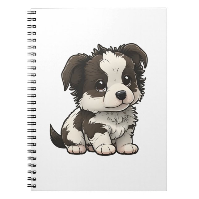 Chibi Gräns Collie Anteckningsbok (Framsidan)