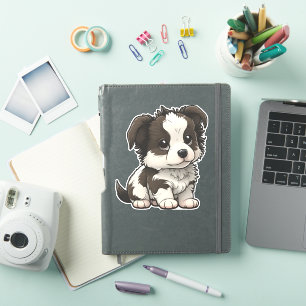 Chibi Gräns Collie Klistermärken