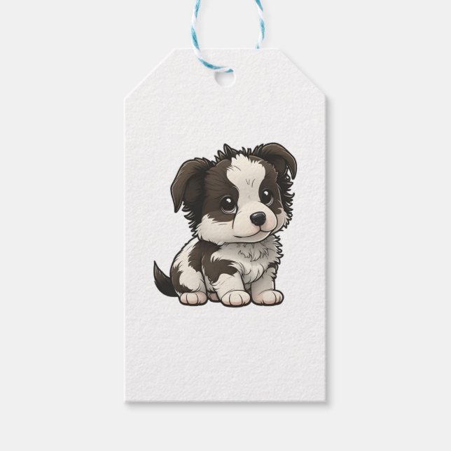 Chibi Gräns Collie Presentetikett (Framsidan)