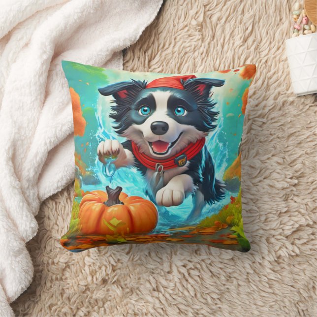 Chibi Gräns Ninja Hund: Epic Art Kudde (Filt)