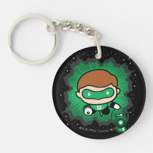 Chibi Grönt Lantern flyger genom rymden