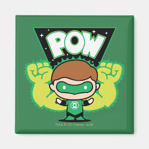 Chibi Grönt Lantern Forming Giant Fists Magnet